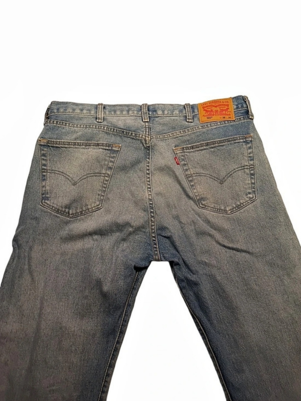 Levi's 501 Men's Straight Jeans Waist 38 L30 Blue - Picture 2 of 6